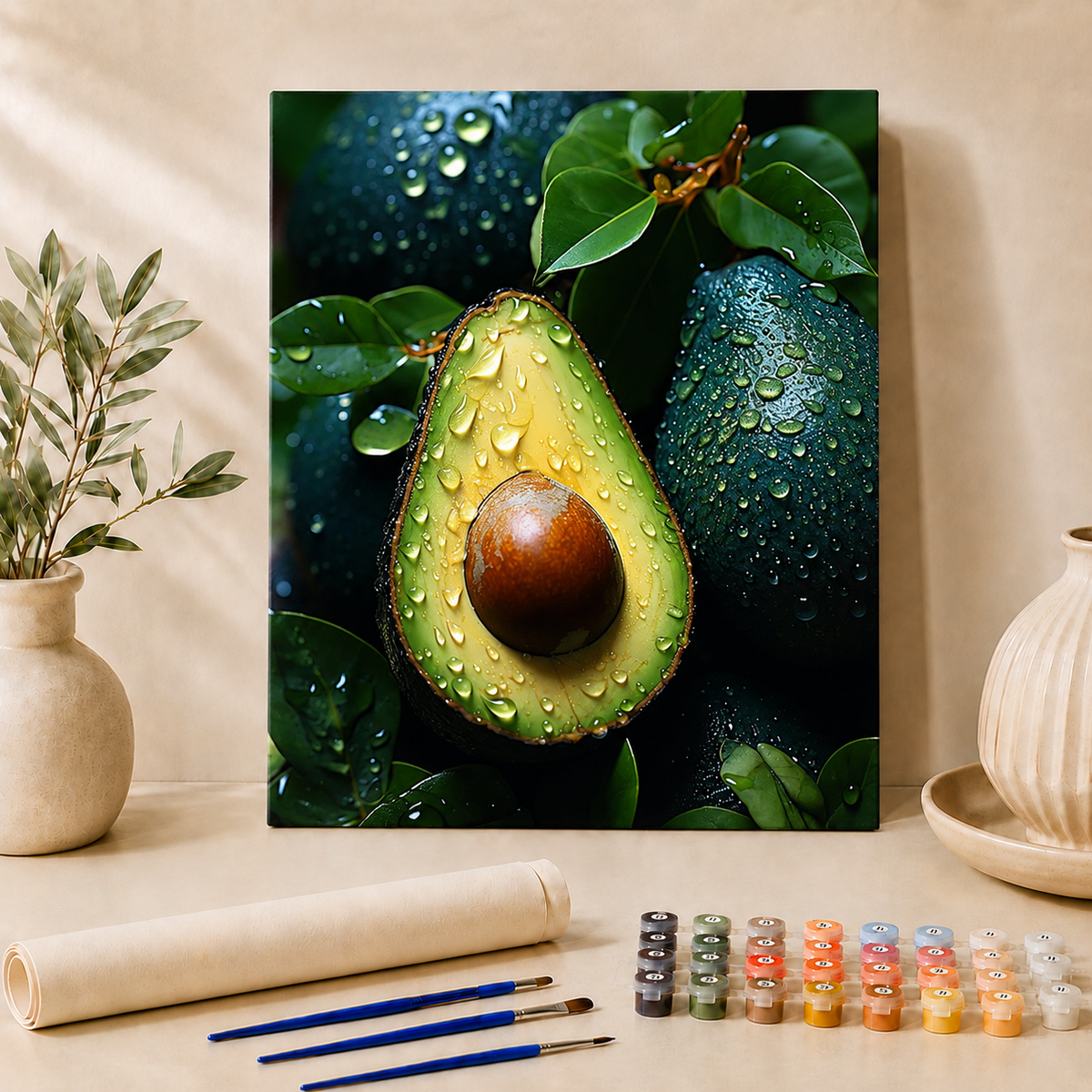 Malen nach Zahlen Avocado
