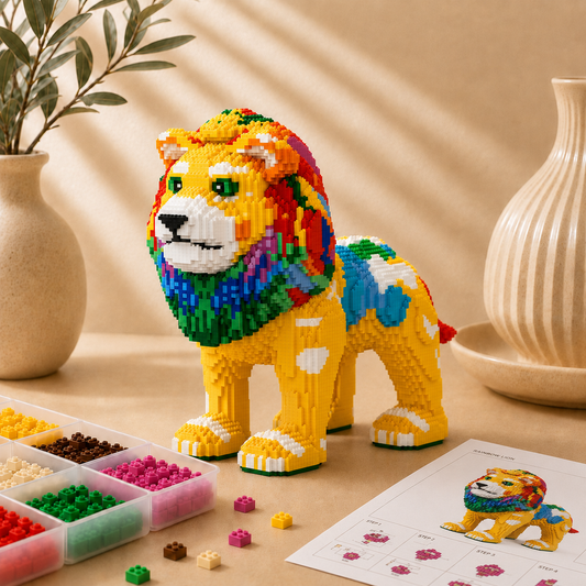 Toller Löwe Bausteinset