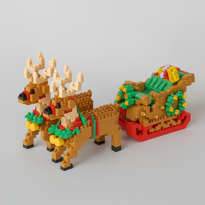 Weihnachtsschlitten Bausteinset