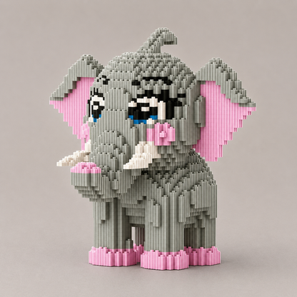 Niedlicher Elefant Bausteinset