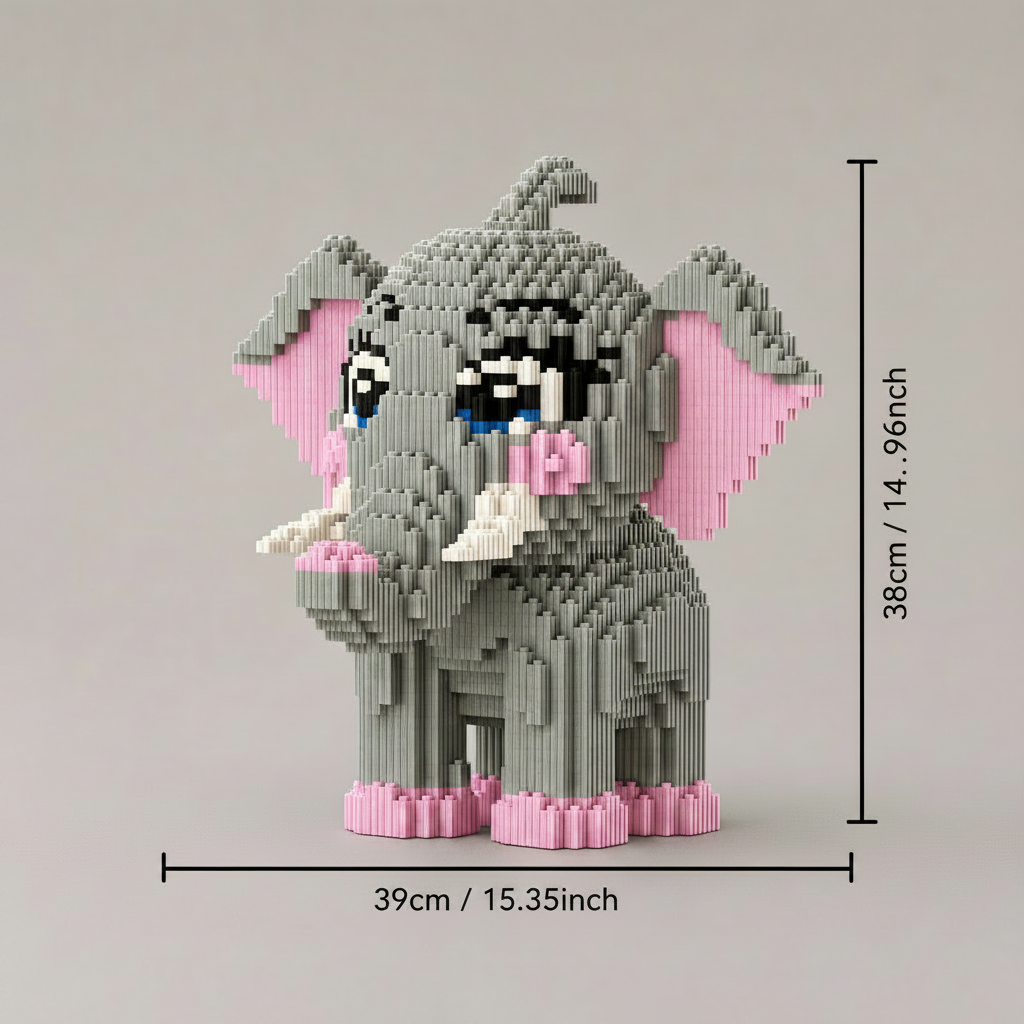 Niedlicher Elefant Bausteinset