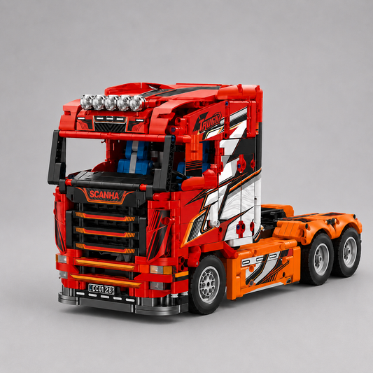 MEGA Roter Truck Bausteinset
