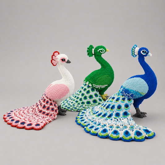 MEGA Prächtiger Pfau Bausteinset