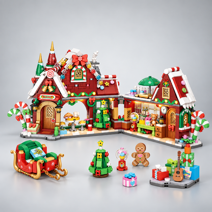 Weihnachtsladen Bausteinset