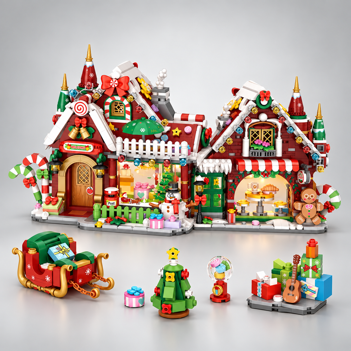 Weihnachtsladen Bausteinset