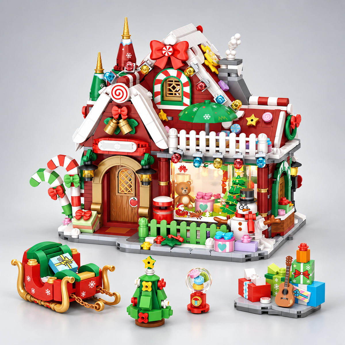 Weihnachtsladen Bausteinset