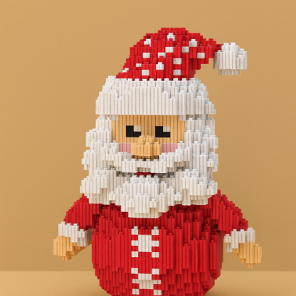 Lustiger Weihnachtsmann Bausteinset