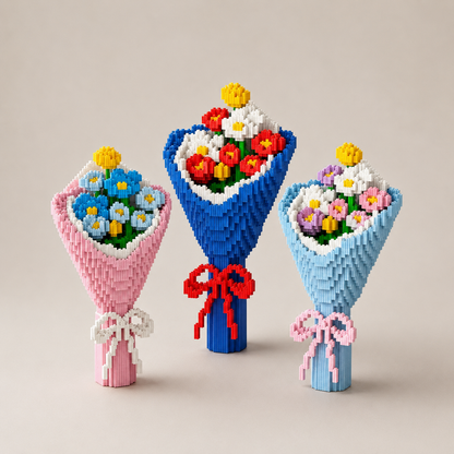 Blumenstrauß Bausteinset