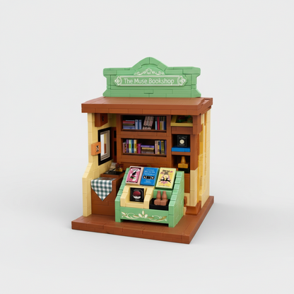 Vintage Buchhandlung Bausteinset