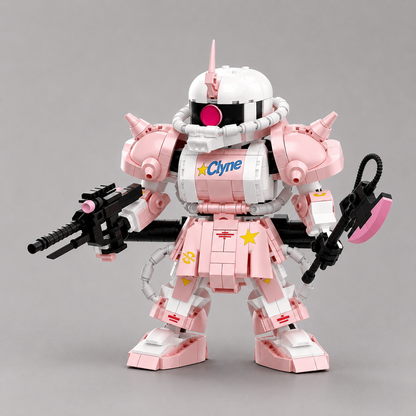 Rosa Roboter Bausteinset