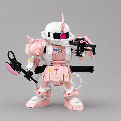 Rosa Roboter Bausteinset