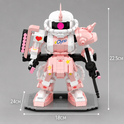 Rosa Roboter Bausteinset