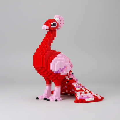 Roter Pfau Bausteinset
