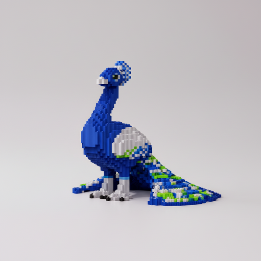 Blauer Pfau Bausteinset