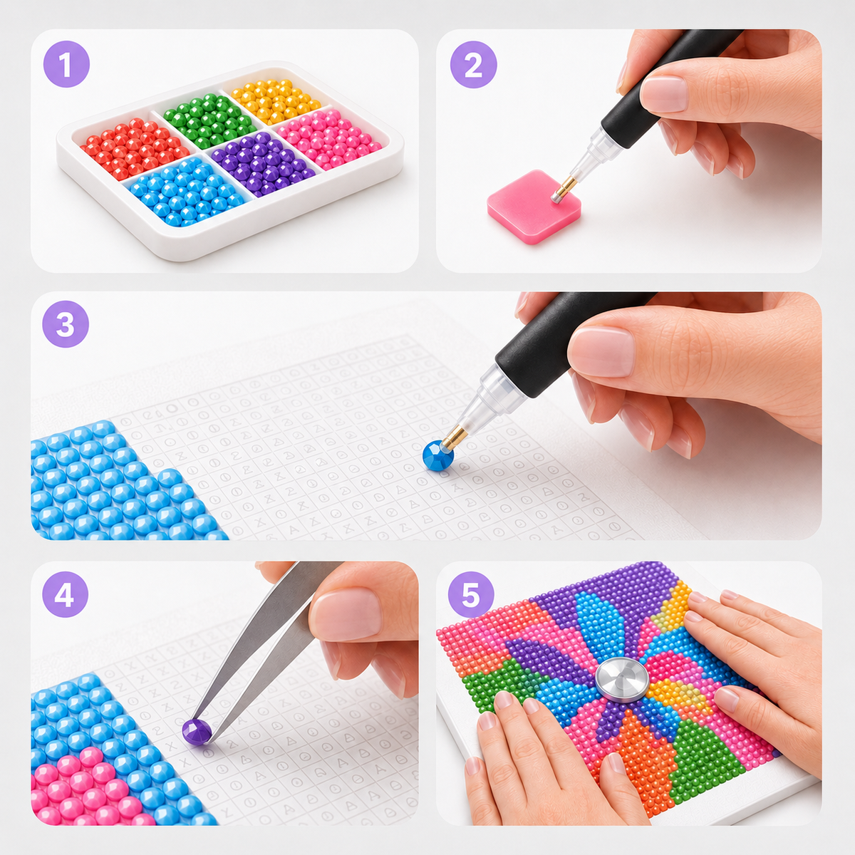 Diamond Painting Kamin-Karten