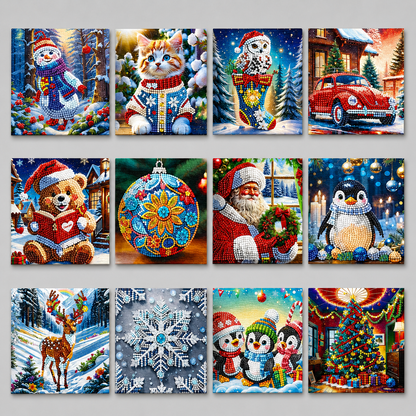 Diamond Painting Weihnachtskarten