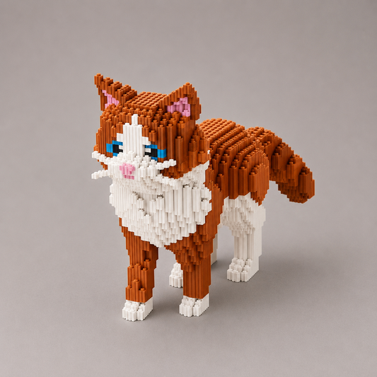 Prachtvolle Katze Bausteinset
