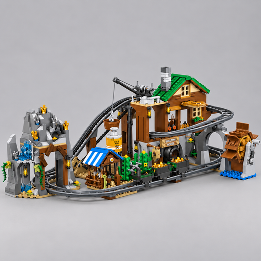 Mega Achterbahn Bausteinset