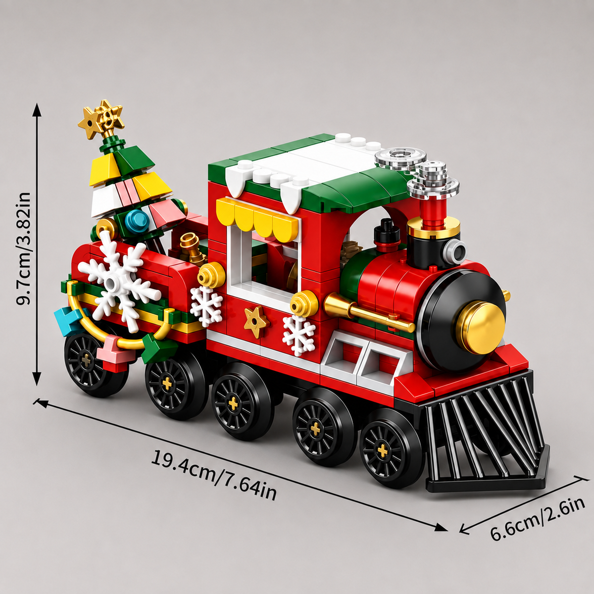 Weihnachtszug Bausteinset