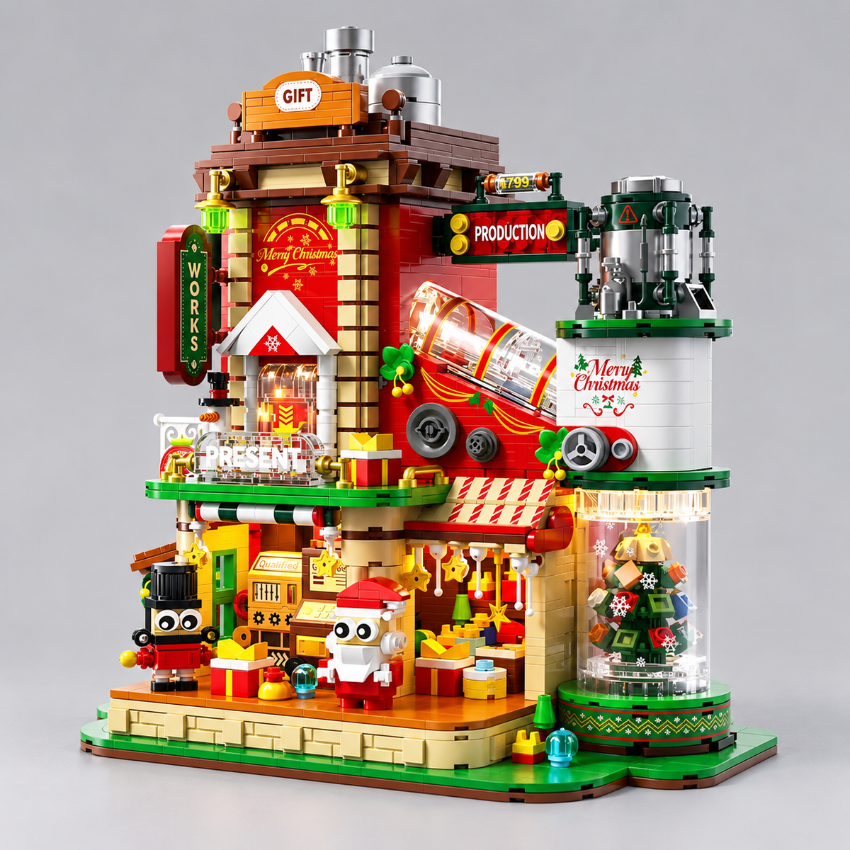 Weihnachtsfabrik Bausteinset