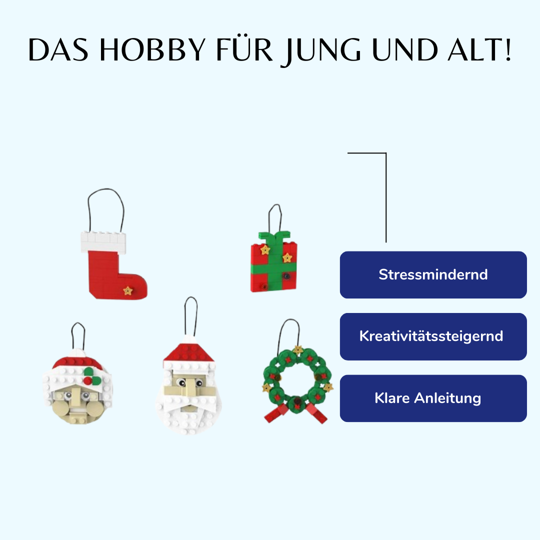 Weihnachtsbaum-Anhänger Bausteinset