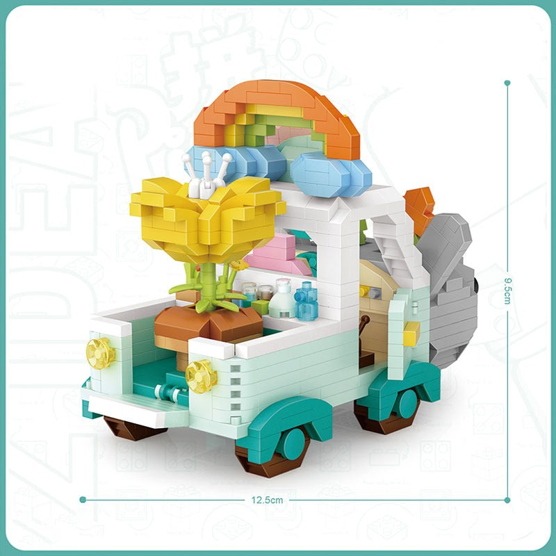 Kaninchen Auto Bausteinset