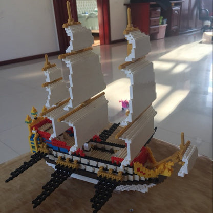 Piraten Segelboot Bausteinset