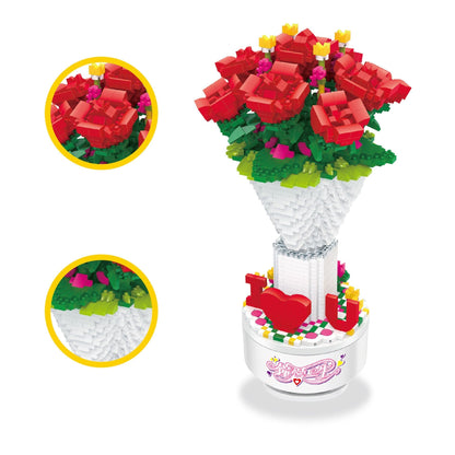Spieldose Rosen Bausteinset