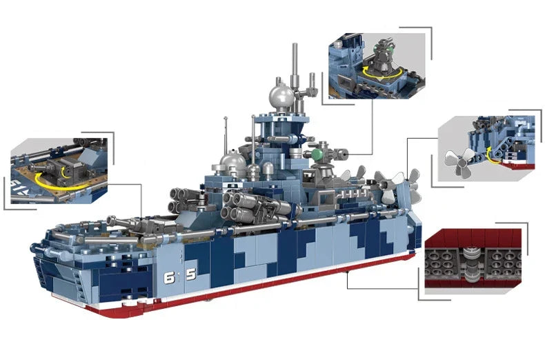 Militärschiff Bausteinset