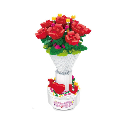 Spieldose Rosen Bausteinset