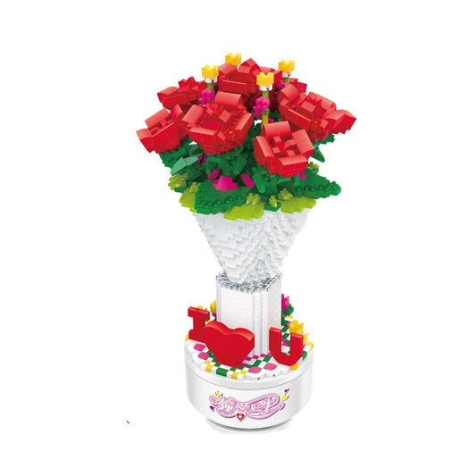 Spieldose Rosen Bausteinset