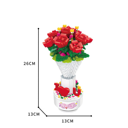 Spieldose Rosen Bausteinset