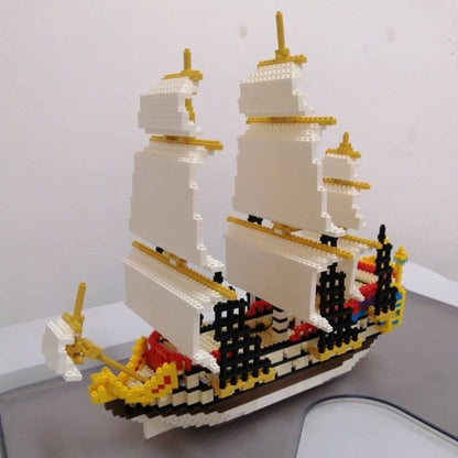 Piraten Segelboot Bausteinset