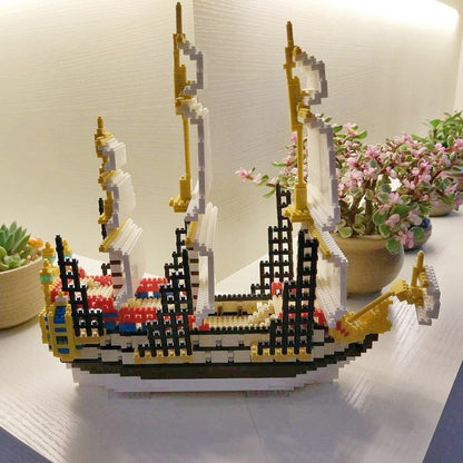 Piraten Segelboot Bausteinset