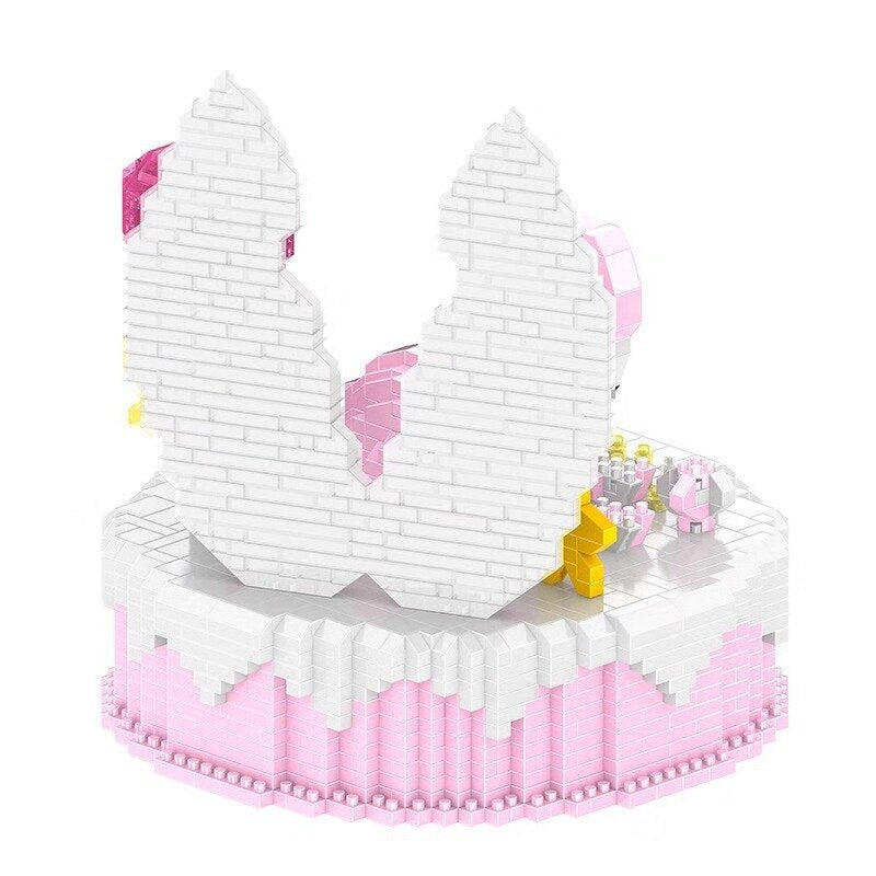 Flamingo-Kuchen Bausteinset