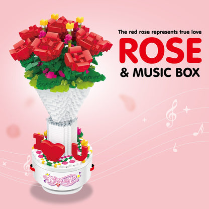 Spieldose Rosen Bausteinset