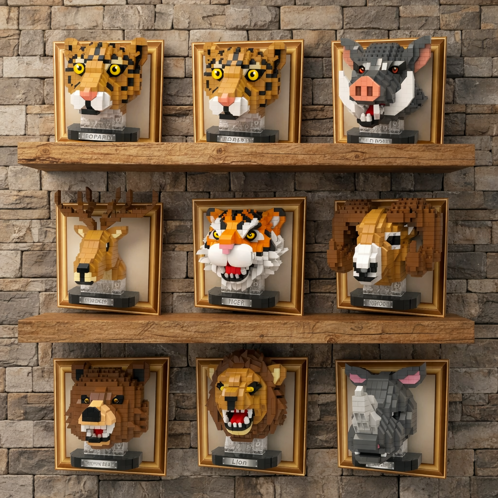 Mini 3D Bild Löwe Bausteinset