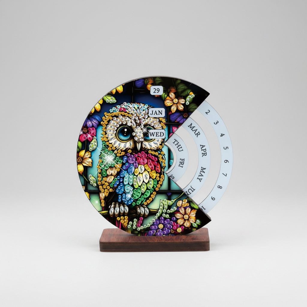 Diamond Painting Bunte Eule