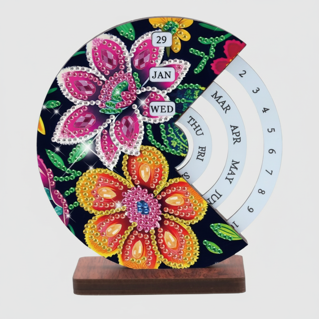 Diamond Painting Rosa & orange Blume