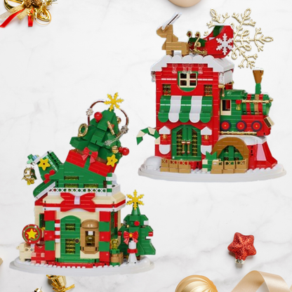 Weihnachtshäuser Bausteinset