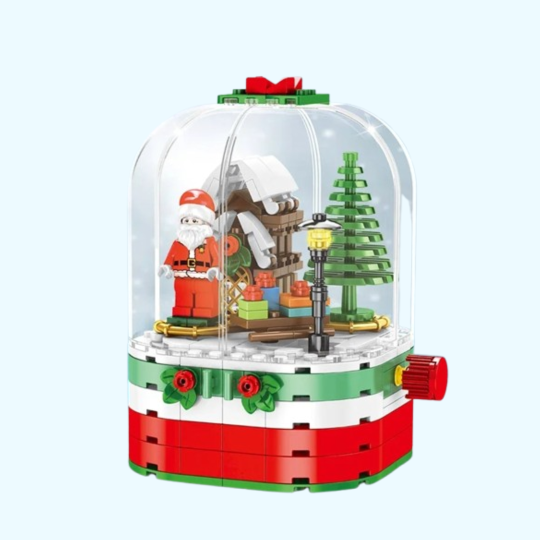 Weihnachtsmann-Spieluhr Bausteinset