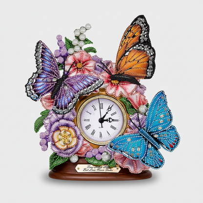 Diamond Painting 5D Uhr mit Vögeln