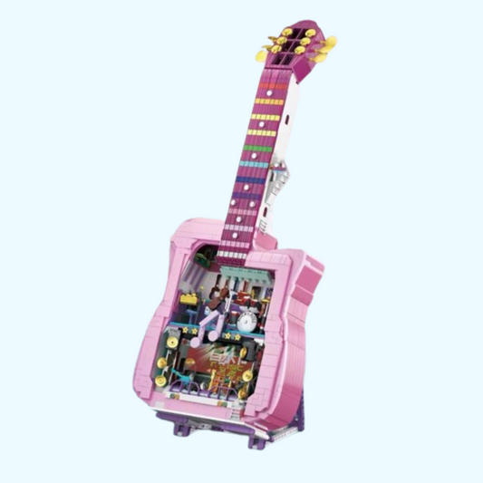 Rosa Gitarre Bausteinset