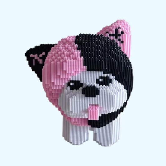 Hund mit Mütze Bausteinset