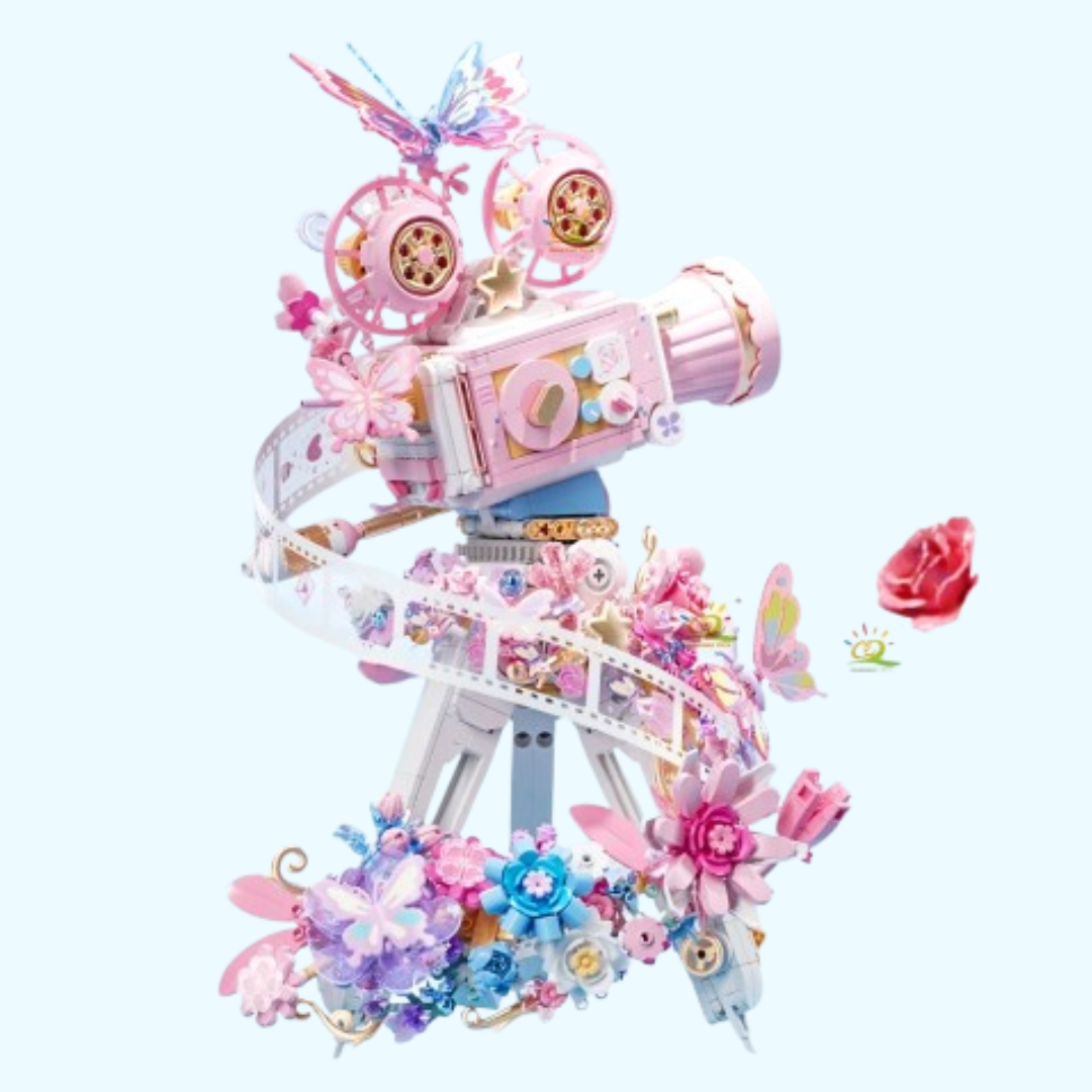 rosa Filmkamera Bausteinset