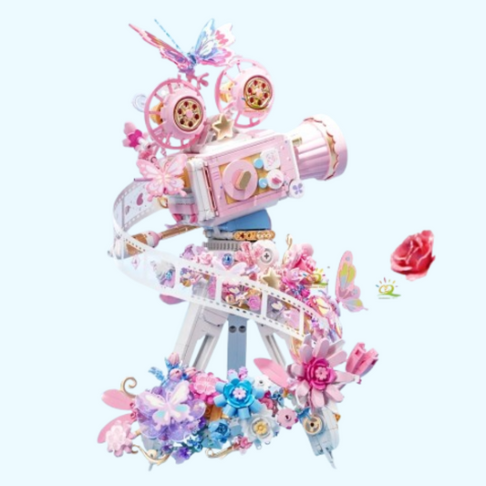 rosa Filmkamera Bausteinset