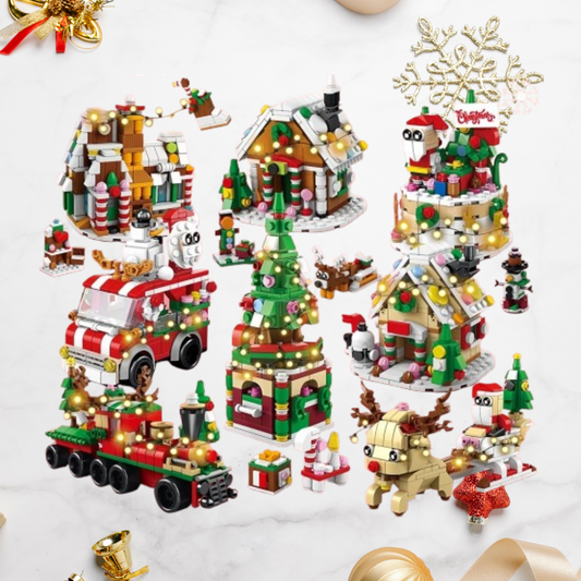 1+6 Weihnachtsgeschenkset Bausteinset