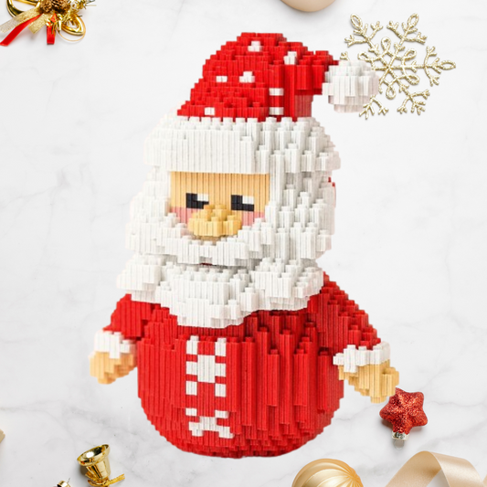Lustiger Weihnachtsmann Bausteinset
