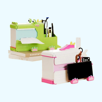 3-in-1-Stifteköcher Bausteinset