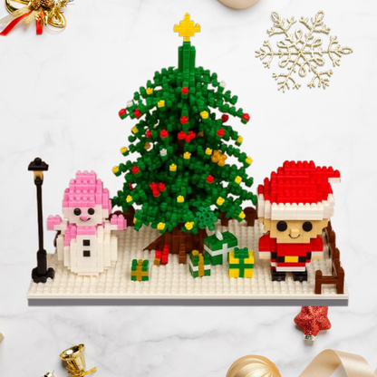 Weihnachts-Bautafel Bausteinset